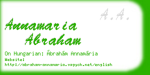 annamaria abraham business card