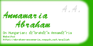 annamaria abraham business card